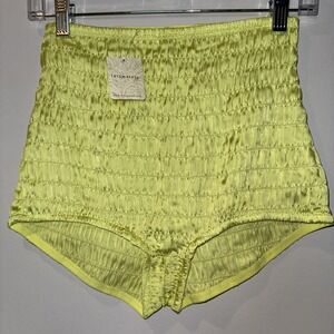 Free People Yellow High-Waisted Panties